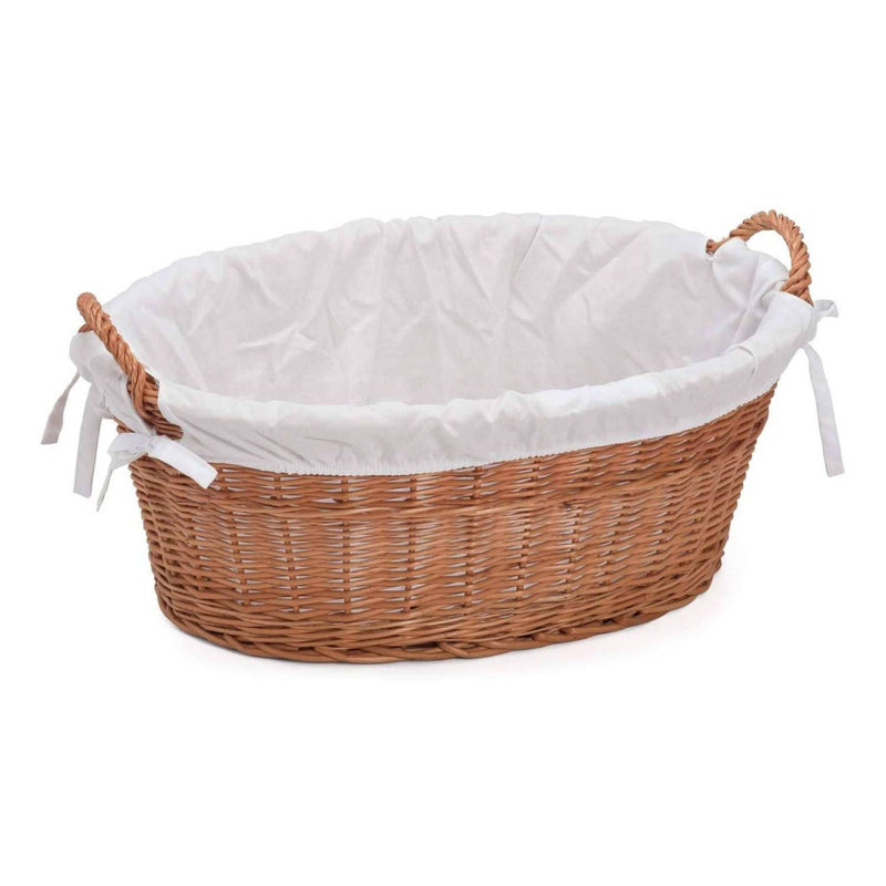 Lined Wicker Laundry Basket Home & Garden Prestige Wicker 