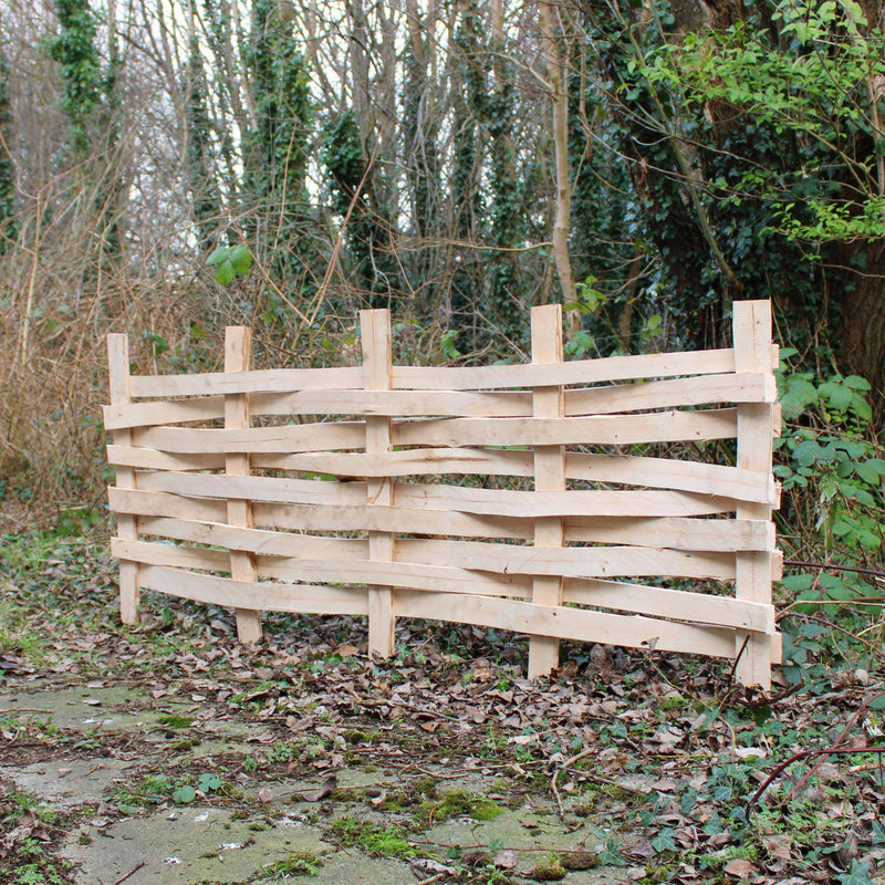 Split Hazel Wattle Hurdle Fence Panel (Width: 6ft, Height: 2ft) HOME AND GARDEN Prestige Wicker 