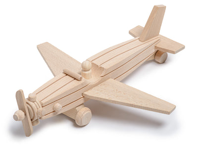 Handmade Wooden Aircraft Toy Home & Garden Prestige Wicker Monoplane 