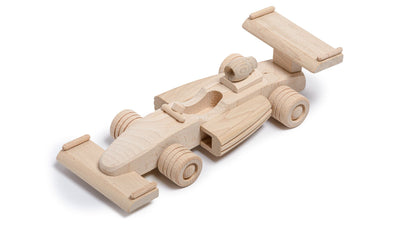 Handmade Wooden Vehicle Toy HOME AND GARDEN Prestige Wicker Formula One Car 